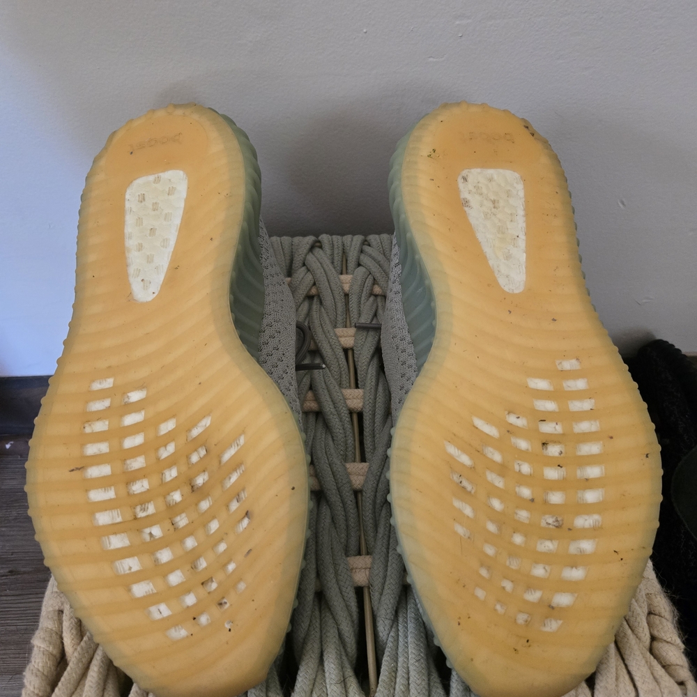 Yeezy Gray and Orange Sneakers - Picture 5 of 5
